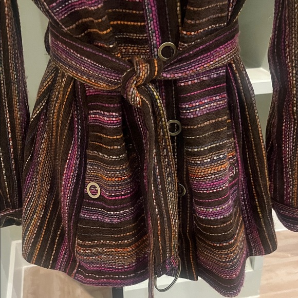 Etcetera Tweed Multicolor Striped Jacket. Preloved - Picture 4 of 13